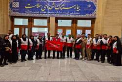 وداع با رهبر شهید؛ امدادرسانی تیم بیمارستان شهدای اسلامشهر در بیمارستان موقت شهدای سلامت